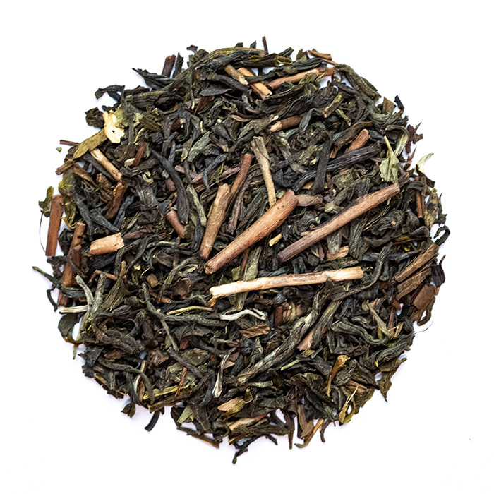 Green Harmony tea blend with 3 types of green tea