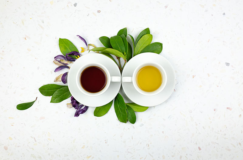 Earl Grey Tea Vs Green Tea Who Wins On Caffeine Content Flavor Etc Simple Loose Leaf Tea Company
